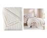 Huntington Home Twin or Full Fall Plush Blanket Cream Wave In Use