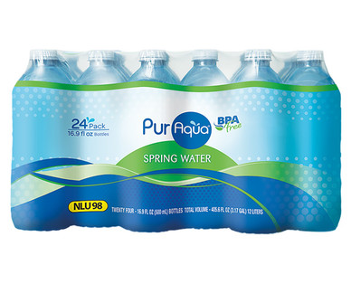 Natural Spring Water Bottles Puraqua Aldi Us