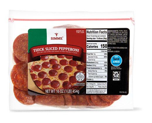 Simms Thick Cut Pepperoni