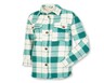 Serra Ladies Shacket Green Plaid