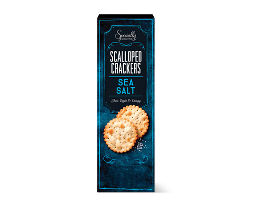 Specially Selected Sea Salt Scalloped Crackers