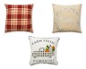 Huntington Home Harvest Décor Pillow Red Plaid, Thankful and Fall Truck