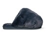 Serra Ladies Oversized Faux Fur Slippers Grey