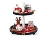 Merry Moments Two Tier Tray Santa In Use