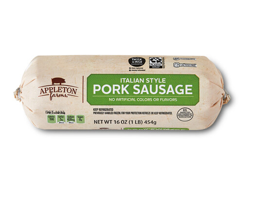 Appleton Farms Hot or Italian Pork Sausage Roll | ALDI US