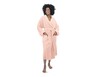 Serra Ladies Micro Plush Bathrobe Pink In Use