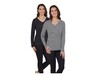 Serra Ladies 2 Pack Long Sleeve T-Shirt Black/Stripe In Use