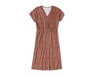 Serra Ladies Pleated Dress Printed Wrap