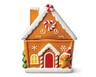 Crofton Holiday Ceramic Cookie Jar Gingerbread House