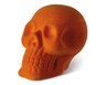 Huntington Home Flocked Skull Orange