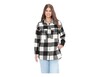 Serra Ladies Shacket Black Plaid In Use