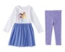 Licensed Childrens Character Long Sleeve Dress Set Disney Princess