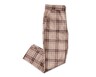 Serra Ladies Pull on Dress Pants Brown Plaid