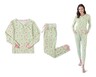 Serra Ladies 2 Piece Thermal Sleepwear Set V-Neck In Use View 2