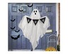 Huntington Home Hanging Ghost with Boo Sign In Use