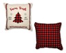 Merry Moments Holiday Decorative Pillow Square Tree Farm