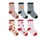 Lily &amp; Dan Childrens 6pk Socks Leaves