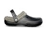 Crane Mens Warm Lined Clogs Black