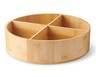 Huntington Home Bamboo Pantry Organizer Divided Turntable