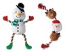 Heart to Tail Holiday Dog Toys Snowman Rope and Reindeer Rope