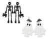 Serra Halloween Earrings Hanging Skeleton and Ghost