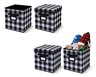 Huntington Home 2 pk Small Storage Cube Buffalo Plaid In Use