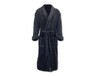 Royal Class Men&#039;s Micro Plush Bathrobe Black