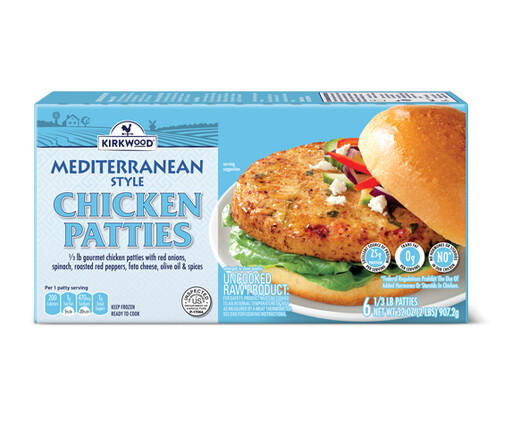 Kirkwood Mediterranean or Mexi Cali Chicken Patties | ALDI US