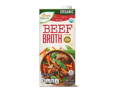 Organic Beef or Vegetable Broth - Simply Nature | ALDI US