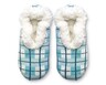 Serra Ladies Cozy Knit Slipper Socks Checkered