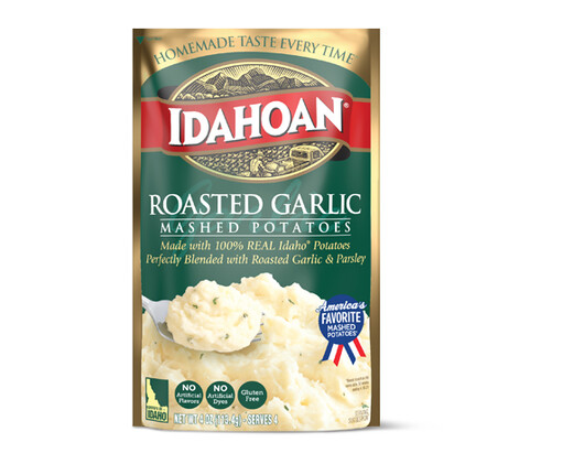 Idahoan Roasted Garlic Flavored Mashed Potatoes