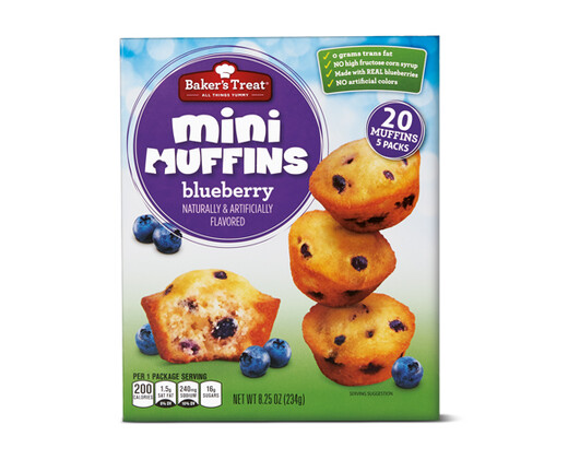 Chocolate Chip or Blueberry Mini Muffins - Bake Shop