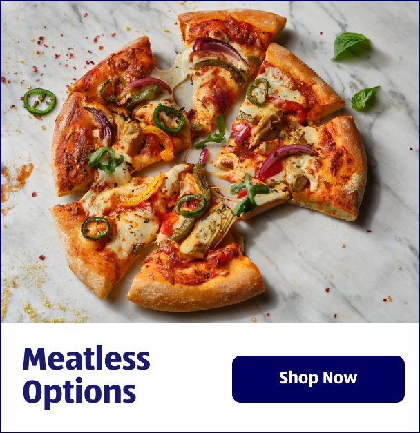 Meatless Options. Shop Now.