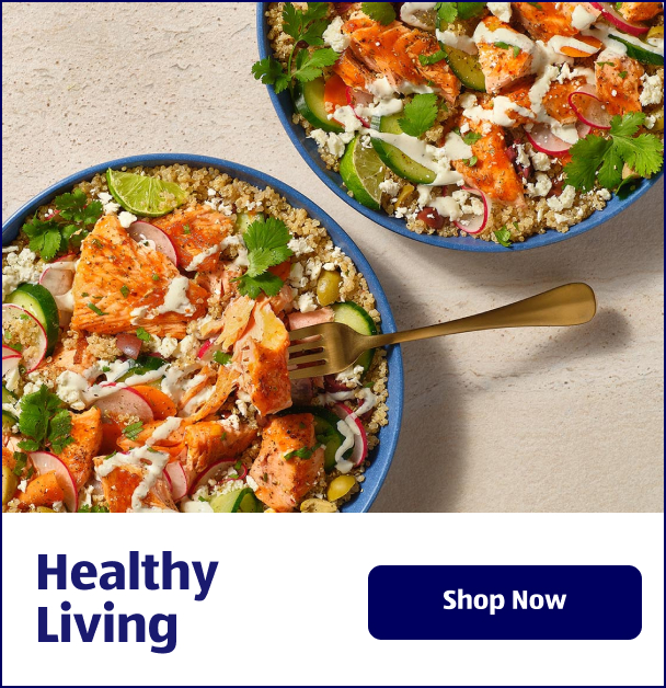 Healthy Living. Shop Now.