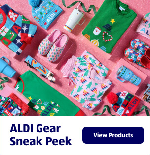 ALDI Gear Sneak Peek. View Products.