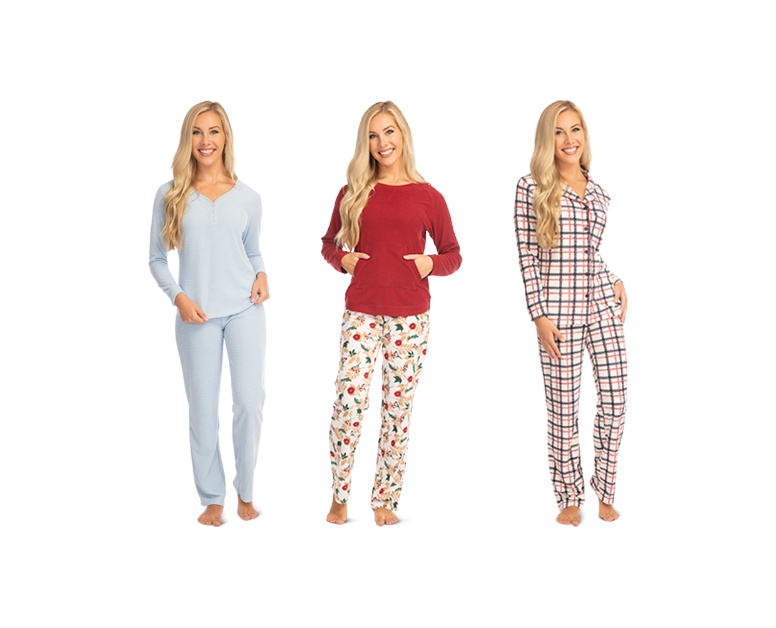Serra Ladies' 2Piece Fleece Pajama Set ALDI US