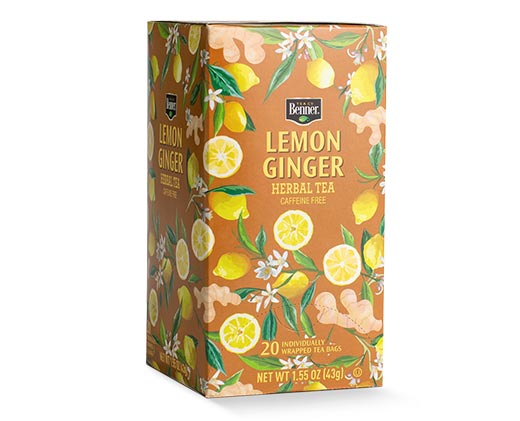 Benner Tropical Flavored Green Tea + Lemon Ginger Herbal Tea +