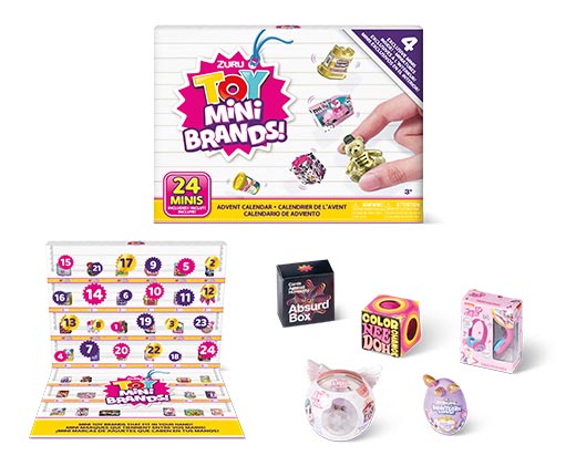 Mini Brands Advent Calendar 2023 by ZURU Mini Brands Limited Edition Advent  Calendar with 4 Exclusive Minis, Mystery Collectibles Toys Comes with 24  Minis(Multi color) : Mini Brands: Home & Kitchen 