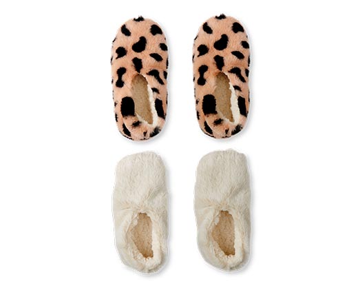 Serra Ladies 2 Pack Faux Fur Slipper Socks ALDI US