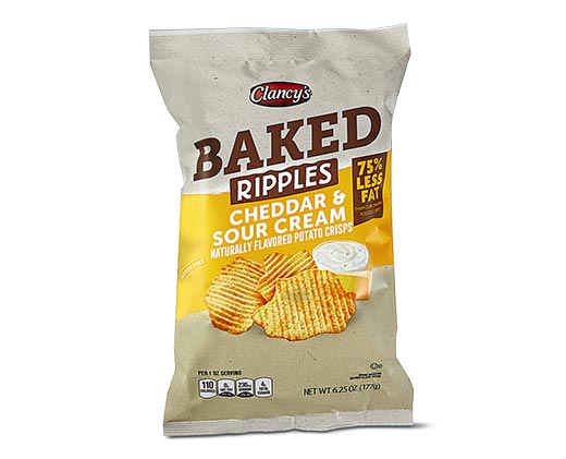 Clancy's Original Or Cheddar & Sour Cream Rippled Baked Potato Crisps 