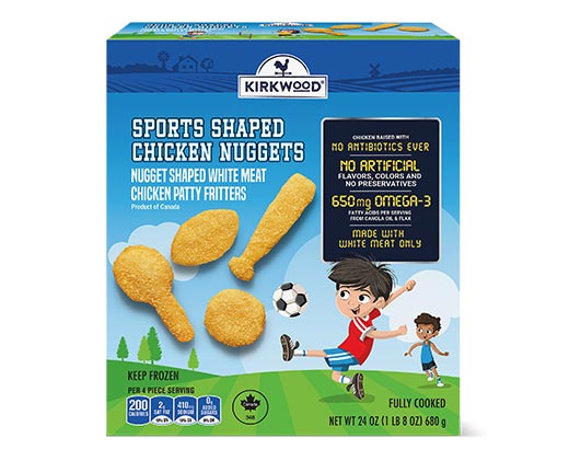 Kirkwood Sports Shaped Chicken Nuggets