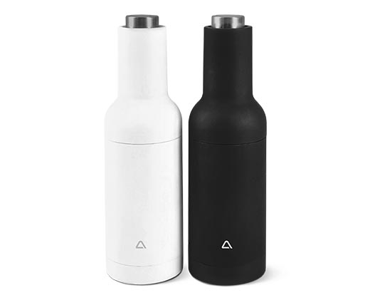 Ambiano Electric Gravity Salt and Pepper Mill Set