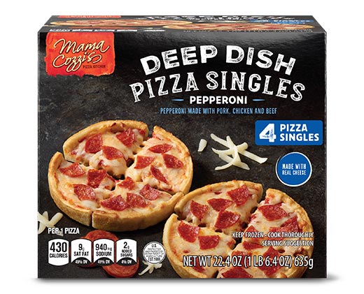 Mama Cozzi&#039;s Pizza Kitchen Deep Dish Pepperoni Singles (4 Pack)