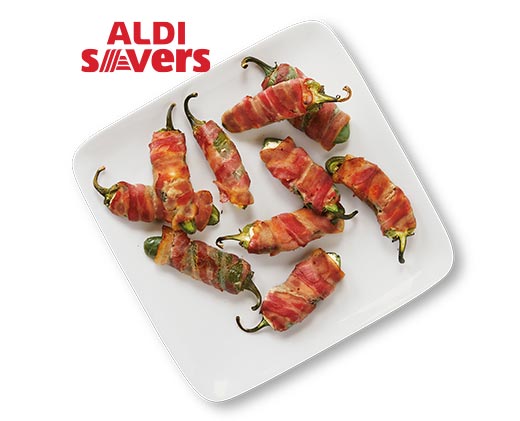 ALDI Savers. Custom Made Meals Bacon Wrapped Jalapenos