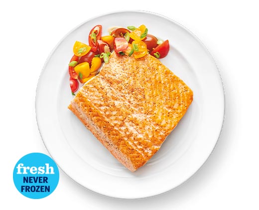 Fresh Never Frozen. Fresh Skinless Atlantic Salmon