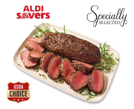 ALDI Savers. Specially Selected USDA Choice Beef Tenderloin