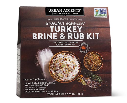 Urban Accents Turkey Brine &amp; Rub Kit