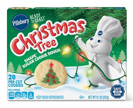 Pillsbury Christmas Tree Sugar Cookies