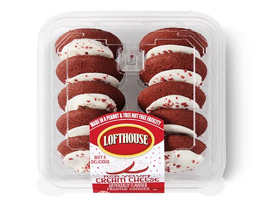 Lofthouse Red Velvet Frosted Sugar Cookies