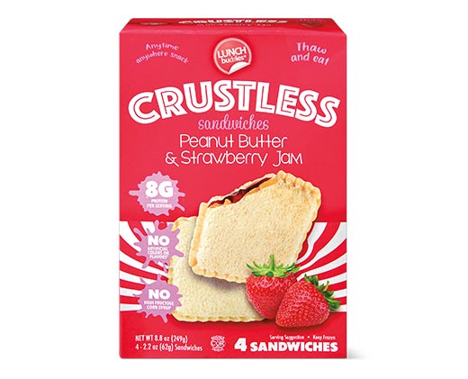 Lunch Buddies Crustless Peanut Butter &amp; Jelly Sandwich Strawberry